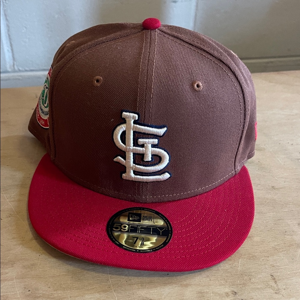 New Era Brown and Red 59FIFTY Fitted Hat